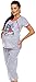 Zeta Ville - Women's Maternity Nursing Pyjamas Soft Jersey Cartoon Print - 218c (Pink, UK 16)