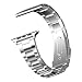 Produktbild Fcostume Uhrenarmband, Ersatz-Edelstahl Armband Smart Watch Ersatzarmband für Apple Watch Series 1/2/3/4 42/44mm (Silber)