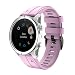 Produktbild MuSheng Ersatz für Garmin Fenix 5S / Fenix 5S Plus Armband GPS-Fitness-Smartwatch wechselarmband Sport-Silikon-Ersatzuhrarmband mit für Garmin Fenix5S / Fenix5S Plus (Rosa)