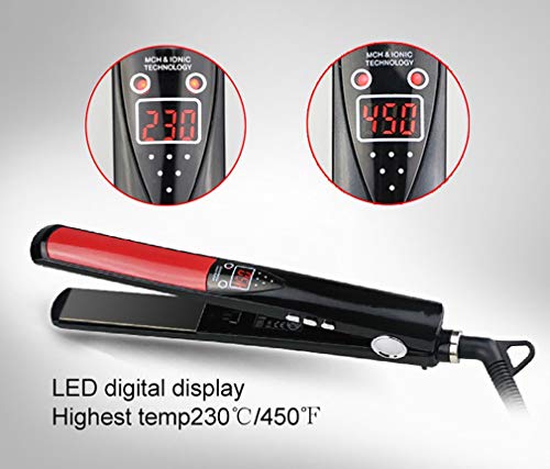 New Hair Curler  Mini Portable Negative Ion Hair Straightener  Multi-function Straight-volume Dual-use Curling Wand  Rapid Temperature Rise  110-220V 