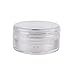 25/50/100/200 Pcs 5ml Empty Plastic Clear Cosmetic Container Jars Pot with Lids Refillable Travel Bottle for Creams/Eye Shadow/Powder/Sample/Make-Up/Glitter Storage BPA Free-25 Pcs