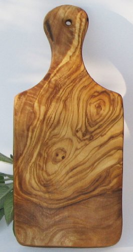 Kleines HOLZ BRETTCHEN. Brett aus Olivenholz mit kaltgepresstem Leinöl eingelassen. Circa 22 x 10 cm. Original FIGURA SANTA Manufaktur.