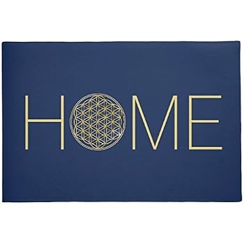 Lindeng Moderne Home Mats Blume Des Lebens Fussmatte Vorne Innen