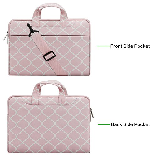 MOSISO Notebooktasche f  r 13-13 3 Zoll MacBook Pro  MacBook Air  Notebook Computer Quatrefoil Stil Laptop Schultertasche Sleeve H  lle Umh  ngetasche