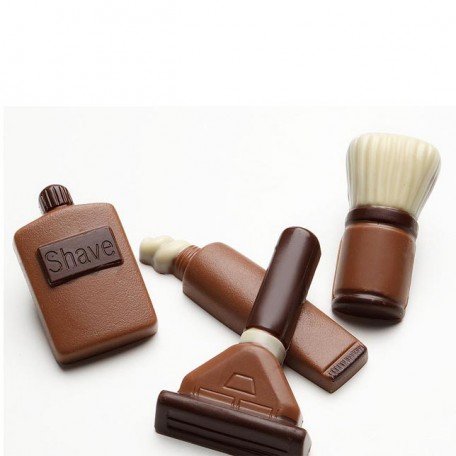 Preisvergleich Produktbild Hussel Rasierset aus Schokolade 90g