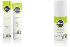 FWOUEOT Medi Derma-S Barrier Cream Tube 90g for Gentle Barrier Protection on Intact Skin & Medi Derma-S Barrier Film Pump Spray