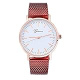 TianWlio Armbanduhren Damen Geneva Classic Quarz Silikagel Armbanduhr Armbanduhren