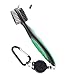 Zweiseitige Golf Reinigungsbürste Sport Schläger Brush Einziehbarer Golf Pinsel mit Aluminium Karabiner Leicht zu Hängen an die Golftasche, Benutzen,Reinigen und Mitbringen/Ein Muss und Gute Geschenk für Golfer (Grün)