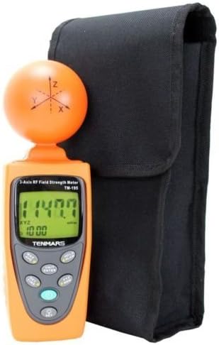 Tenmars TM-195 3 Axis RF Field Strength Meter EMF Meter Electrosmog Microwave Tester 3.5Ghz by Tenmars