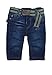 Steiff Baby Boys 0-24m Hose Jeans 6513504 Plain Jeans, Blue (Dark Blue Denim Blue 0012), 0-3 Months (Manufacturer size: 62)
