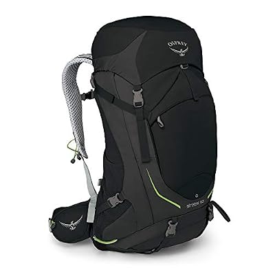 Osprey Stratos 50 Men's Ventilated Hiking Pack - Black (M/L)