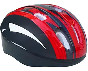 Spanker Stylo Adults Bike Bicycle Helmet, Road Cycling Helmets Men Women Adjustable Size - Red Black SSTP