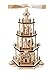 Produktbild DREGENO Seiffen Pyramide mit Christi Geburt, Holz, Natur, 27 x 27 x 44 cm