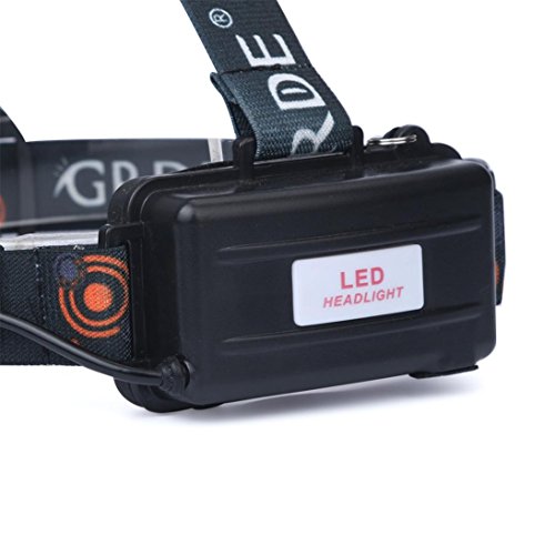 1 pcs Headlamp Scheinwerfer ❤️ sunnymi 35000LM 5x T6 LED Scheinwerfer Kopf Licht Lampe (Schwarz)