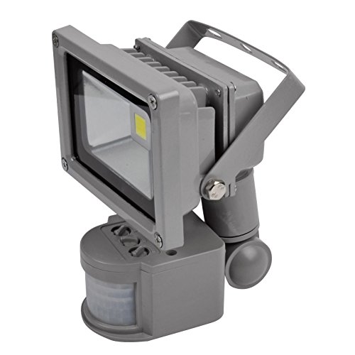 HimanJie LED Fluter Spot Außenstrahler Flutlich Strahler + Bewegungsmelder ausser Scheinwerfer Außenwandleuchte wasserdicht IP65 (kaltweiß(10W)) - 5