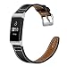 Produktbild Zubehörbänder kompatibles Fitbit Charge 3, Luxus-Lederarmband Ersatz-Uhrenarmband-Armband kompatibles Fitbit Charge 3 Smartwatch