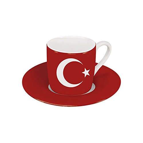 Preisvergleich Produktbild Espressoset Flaggen Türkei