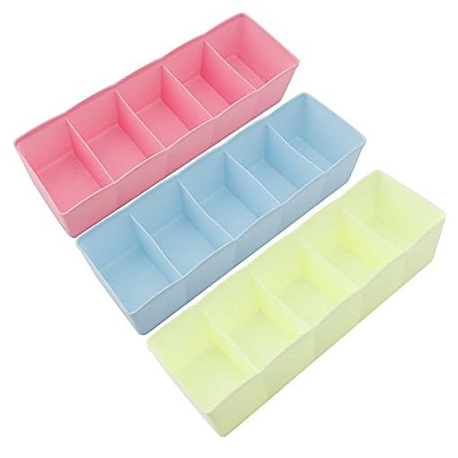 Inditradition Drawer Organizer, Dividers, Closet Storage Box | Multi-Purpose, ABS Plastic, Multi-Color (Pack of 4) - Image 6