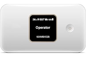 Soyealink E5785-330, 4G+ Mobile WiFi 3 LTE CAT7/300Mbps, Large Battery 3000mAh Travel Mobile Wi-Fi Hotspot, 2.4GHz & 5GHz - White