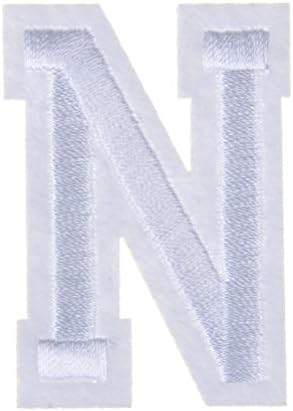 26 Letter Alphabet Uppercase Embroidered Iron On Patch Applique,N by Sdetter