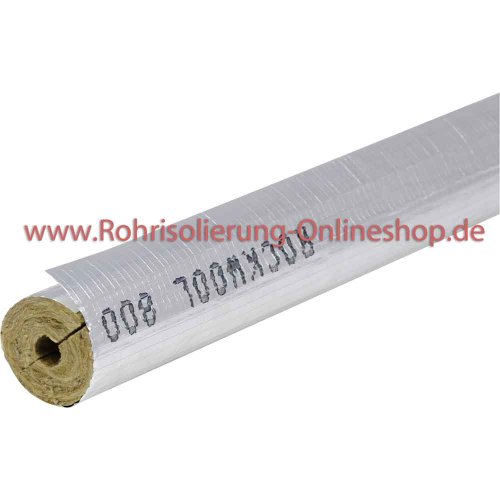 Steinwolle Rohrisolierung Rockwool 800 alukaschiert 28 x 30 mm voller Karton