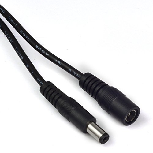 MENGS® 2 Stück 5 Meter DC 5.5×2.1mm DC12V männlichen zu weiblichen Netzkabel - 4