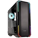 BitFenix ENSO Tower Black computer case - Computer Cases (Tower, PC, Plastic, Steel, Tempered glass, ATX,EATX,Micro-ATX,Mini-ITX, Black, 34 cm)