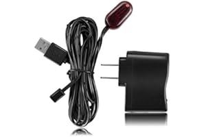 baolongking Kit trasmettitore ripetitore IR ripetitore IR IR per decoder via cavo da 38-56 kHz, set-top box, Comcast, Motorola, Arris, Verizon FiOS, altro (USB solo per alimentazione), 2 m