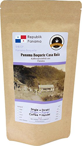 Kaffee Globetrotter - Kaffee Mit Herz - Panama Boquete Casa Ruiz - 1000 g Ganze Bohne - für Kaffee-Vollautomat, - Spitzenkaffee Fair Gehandelt Unterstützt Soziale Projekte