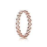 Pandora Damen-Motivring Silber_vergoldet mit '- Ringgröße 58 (18.5) 180177-58