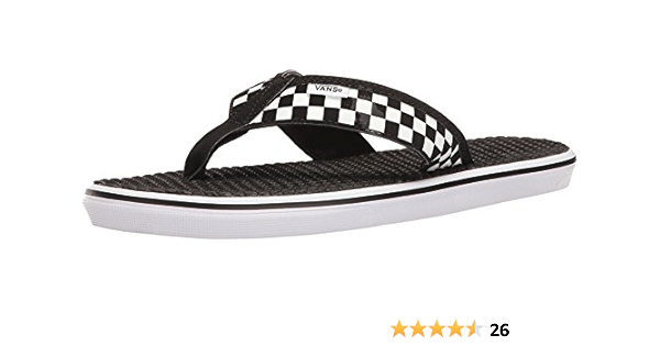 vans checkerboard flip flops