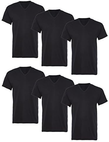 US Style &amp; # X265B 6 T-Shirt &amp; # X265B V Neck and Crew Neck 100% Cotton, Available In a Range Of Beautiful Colours, Vest, T-Shirts For Men, Man, Men's T-Shirt - multicolour - Medium