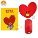 Produktbild GOTH Perhk BTS Geschenkset für ARMY-Kpop BTS Cartoon Mouse Funkmaus mit 2 BTS Mauspad für AMY Cooky RJ Mang Koya Tata Chimmy Shooky(TATA)