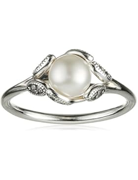 Pandora Damen-Ring Leuchtende Blätter 925 Silber Perle weiß - 190967P