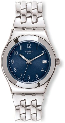 Swatch Damen-Armbanduhr Follow Ways Dunkel Blau YLS438G