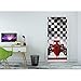 Produktbild MYLOOO 3D Cartoon Car Race Tür Wandbild Wandbild Wall Print Decal Wand Deco Wandbild Foto Selbstklebende 77X200Cm