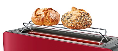 Bosch TAT6A004 Langschlitz-Toaster ComfortLine, automatische Brotzentrierung, Auftaufunktion, 1090 W, rot / anthrazit - 5