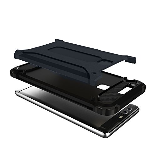 Huawei P9 Funda  Pasonomi    Pesada   Doble Capa  Carcasa de Protecci  n Hibrida Armadura Funda para Huawei P9  Huawei P9  Azul oscuro 
