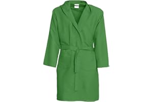 Dorian Home Accappatoio In Microfibra Uomo Donna Unisex Con Pratiche Tasche e Cappuccio - 19 Colori Disponibili - No Stiro