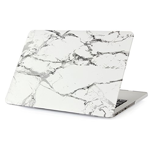 HASESS Schutz Hülle Case Abdeckung für Macbook Macbook Pro 13.3″ mit Retina display NO CD-ROM Entwerfer Kunst Muster A1425 A1502 + Klar TPU Tastatur Abdeckung + Klar LCD-Schirm-Schutz – Marmor Drucken - 5