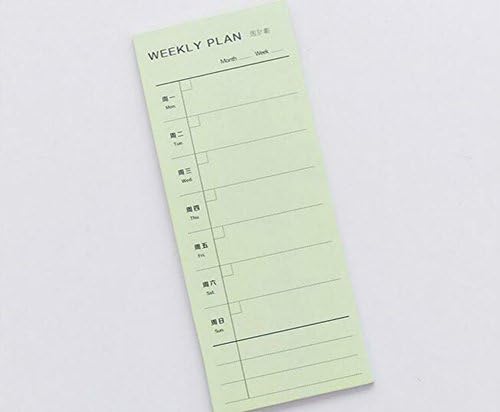 Message Pad, 1 Pcs Simple Memo Pads Weekly plan Detailed list Decoration Stickers Self-Adhesive Stationery Sticky Notes