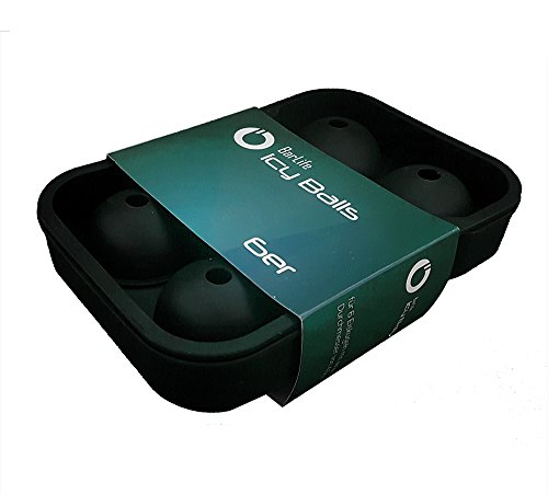 BarLife "Icy Balls" - Die trendige Eiswürfelform aus Silikon zum Erstellen von Ice Balls. Kühlen Sie Ihr Getränk mit unseren Eiskugeln bis zu 10 mal länger (6er)