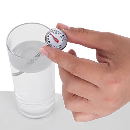 KKmoon -10 ~ 110ºC Mini Tasche Bratenthermometer aus Edelstahl, Kochen Ofentemperatur Thermometer Zifferblatt Sofort Lesen mit einem Schutzhülle für Essen Trinken Fleisch - 5