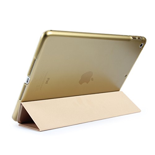 Batianda iPad 9.7 2017 Smart Case Hülle Schutzhülle Tasche mit Leichte Ständer und Auto Schlaf / Wach Funktion für 9,7 Zoll iPad 2017,Gold - 4