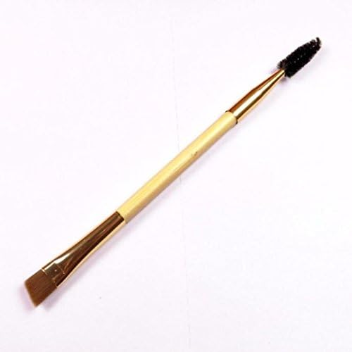 WJiXin Boyasing 1PCS Makeup Bamboo Handle Double Eyebrow Brush + Eyebrow Comb