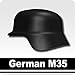 Produktbild AFM German M35 helmet black by AFM