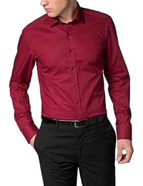 ETERNA Langarm Hemd SLIM FIT Stretch unifarben