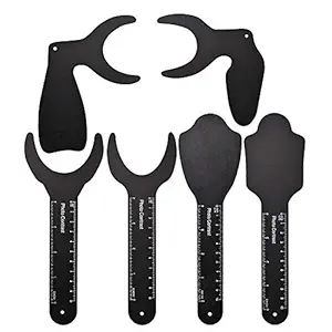 6Pcs Dental Oral Image Contraster Palatal Photographic Black Background Board Dental Tool Dental Intraoral Photography Black Background Plate