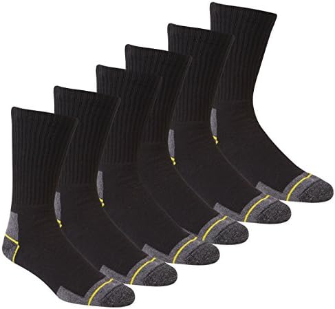 WORK SOCKS Men's Size 12-14 Thick Socks (12 Pair Multipack) Heavy Duty Reinforced Heel For Steel Toe Boots