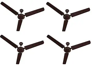 Usha Aero Style 1200mm 74-Watt Ceiling Fan (Rich Brown) Pack of 4